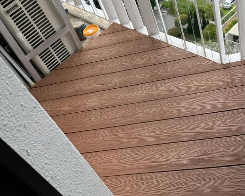 Decking 3 Everyday Renovation decking installation on balcony in Singapore